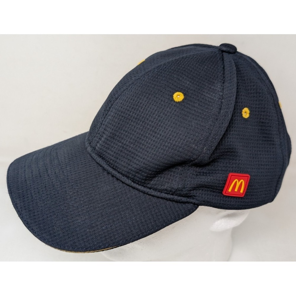 McDonald's Snapback Hat Blue Yellow Logo Polyester OSFM Adjustable Cap